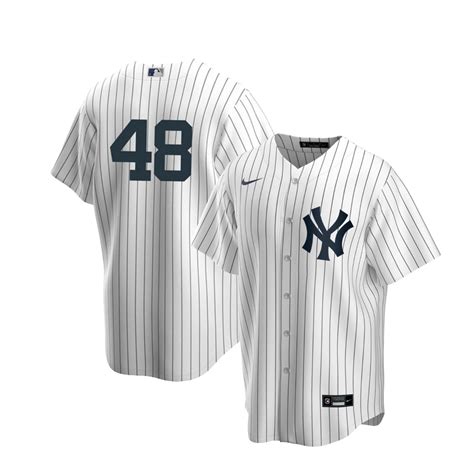 men's new york yankees nike white home blank replica jersey